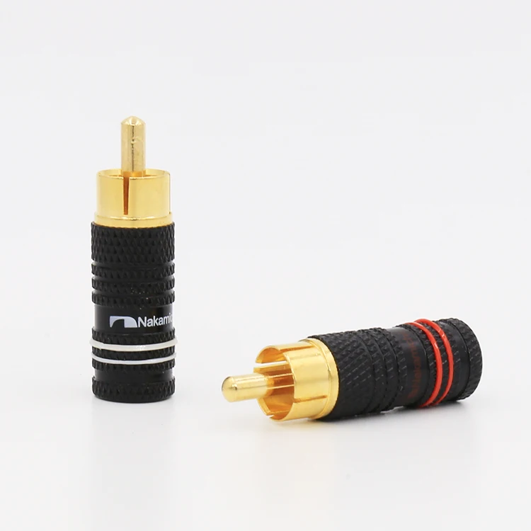 

8 шт. Hifi аудио Золотой RCA штекер разъем паяльный Аудио Видео кабель Разъем для DIY RCA кабель