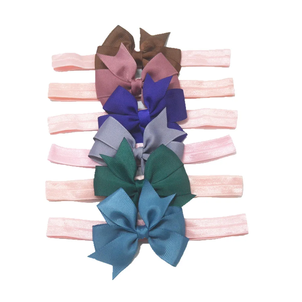 Бесплатная доставка 10 шт./лот 8 см лента в рубчик бант из ленты эластичные