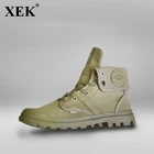 Мужские тканевые ботинки XEK, классические парусиновые ботинки до щиколотки, теплые ботинки на шнуровке, для зимы, JH280
