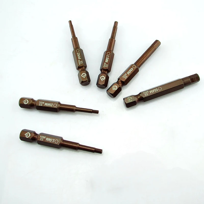 Фотоэлектрическая Шестигранная отвертка 1/4 дюйма 50 мм 2 6 мм|hex screwdriver bits|screwdriver