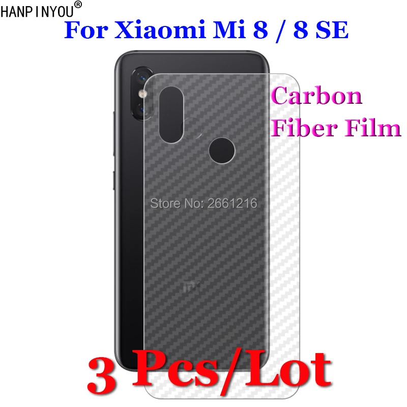 3 шт./лот для Xiaomi Mi 8 Mi8 M8 / SE 3D противоскользящая прозрачная углеволоконная