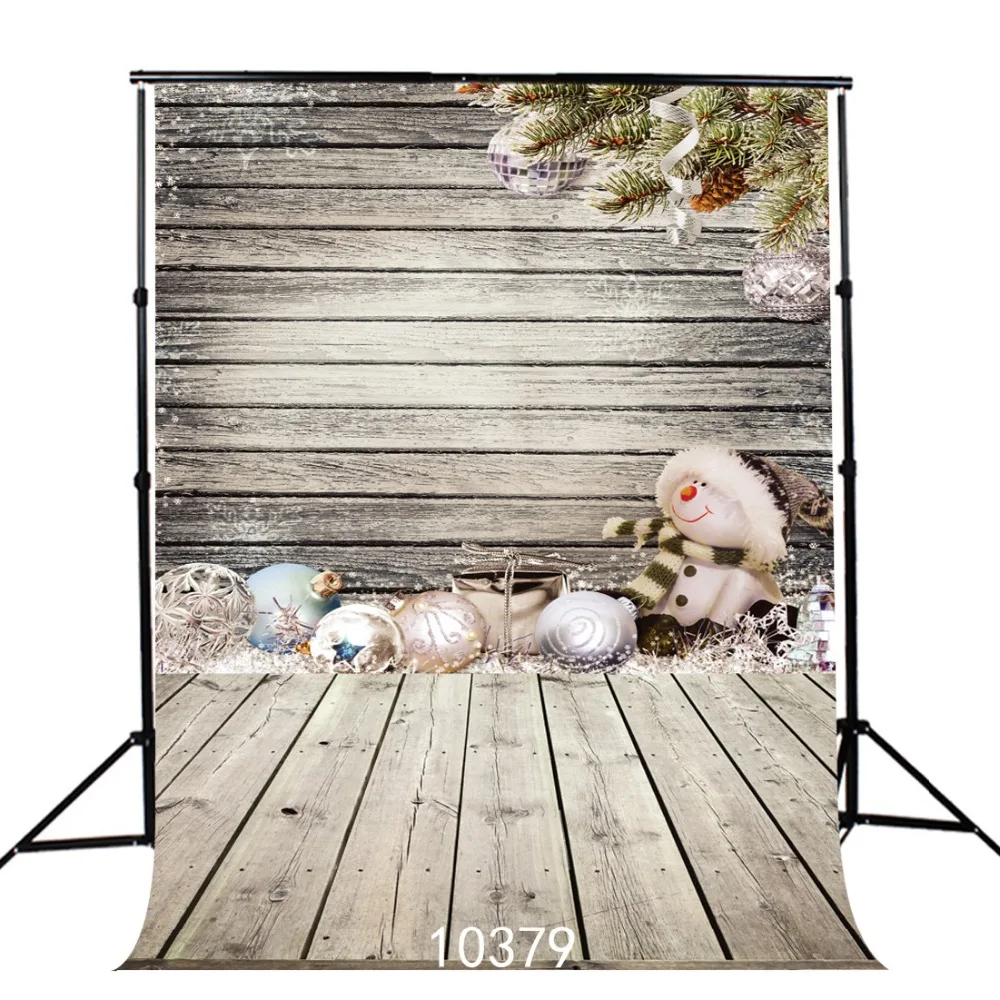 Рождественский деревянный детский фон для фотосъемки 150x210 см Виниловый