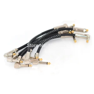 Image for 6 Pcs 21cm Guitar Patch Cables Right Angle 1/4-Inc 