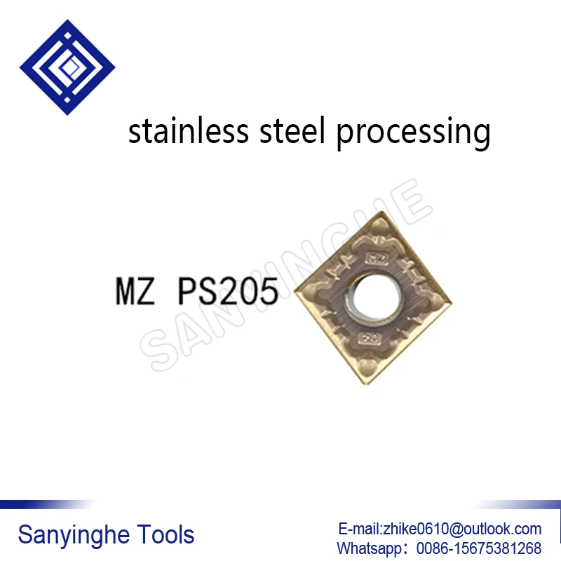 

CNMG120408-MA PS205 CNMG120408-MZ PS205 free shipping high quality 10pcs/lots cnc carbide turning inserts for stainless steel
