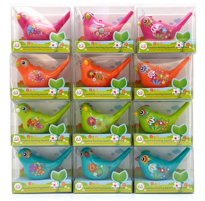 1 шт красочные Рисованные водные птицы свисток Bathtime музыкальные игрушки для детей Обучающие Игрушки для раннего развития Детские Рождественские подарки