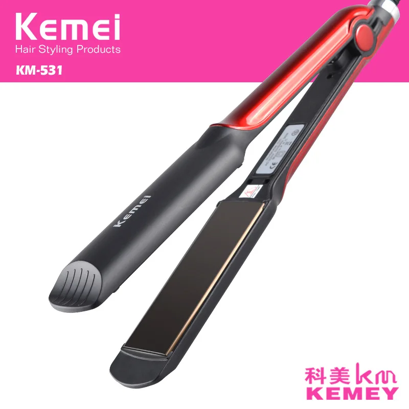 

Kemei Профессиональный Выпрямитель для волос, керамические утюги для выпрямления, щипцы для завивки волос, приборы для укладки кукурузы, бигу...