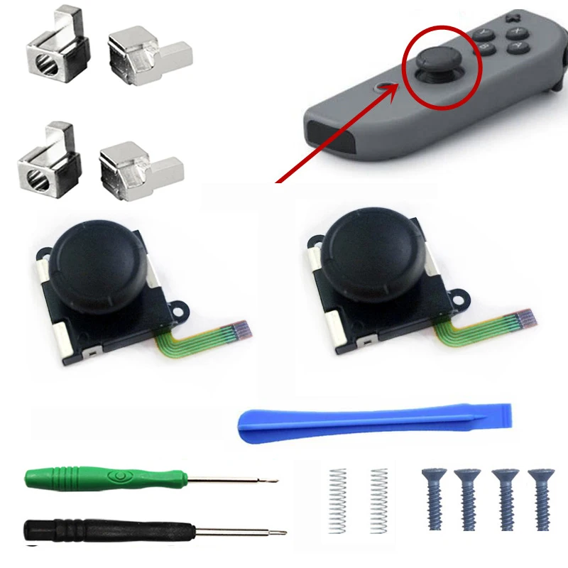 Nintendo Switch NS Joy Con 3D аналоговый стик сенсор потенциометр с металлическими