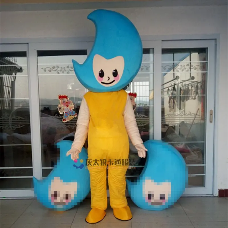 

Sun Mascot Moon Mascot Costume Cartoon Character Mascotte Suit Kit Fancy Dress Christmas Cosplay for Halloween party event