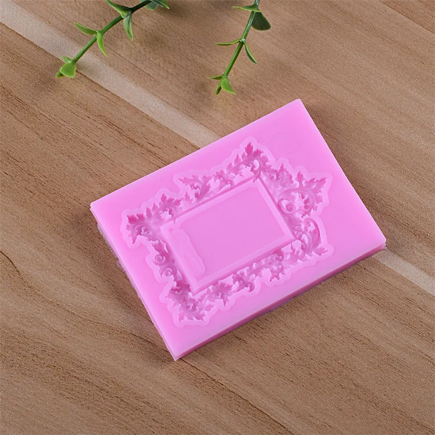 Vintage Picture Frame silicone mold Fondant cake decorating tools chocolate kitchen gumpaste | Дом и сад