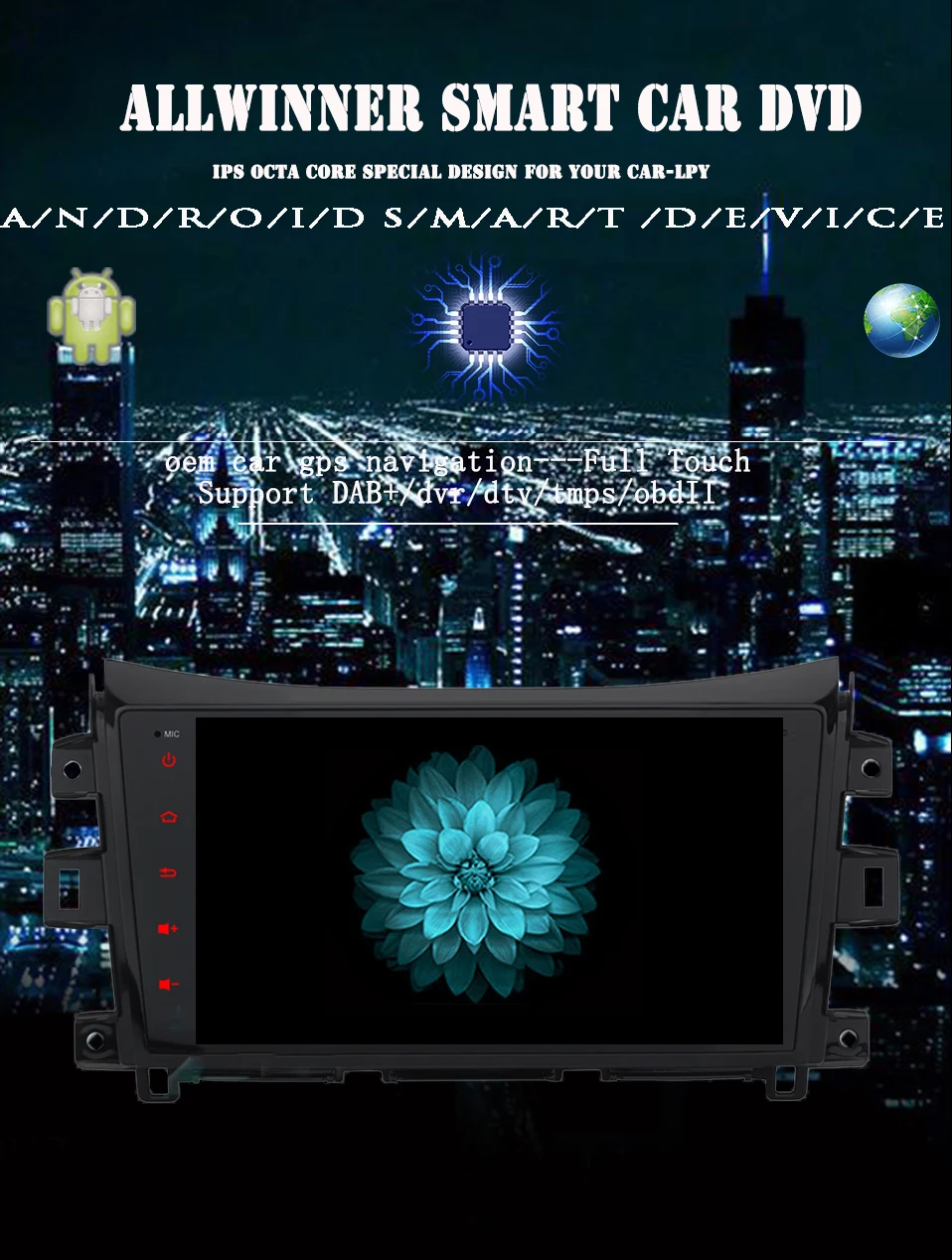 2 din Android 9,0 Автомобильный dvd стерео плеер gps головное устройство навигация для Nissan Navara NP300 15 Авто Радио Аудио
