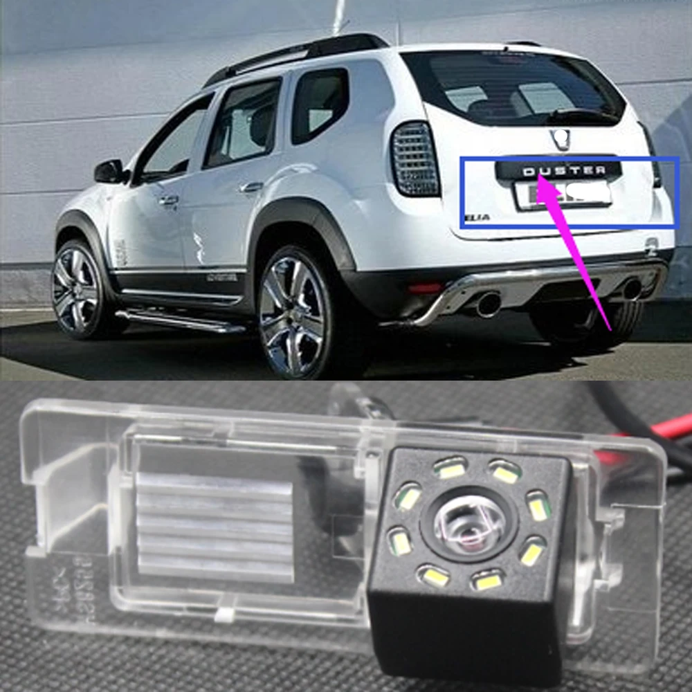 Камера заднего вида для Renault Dacia Duster 2010 2011 2012 2013 обратный Камера/CCD/Ночное видение/номерной знак Камера