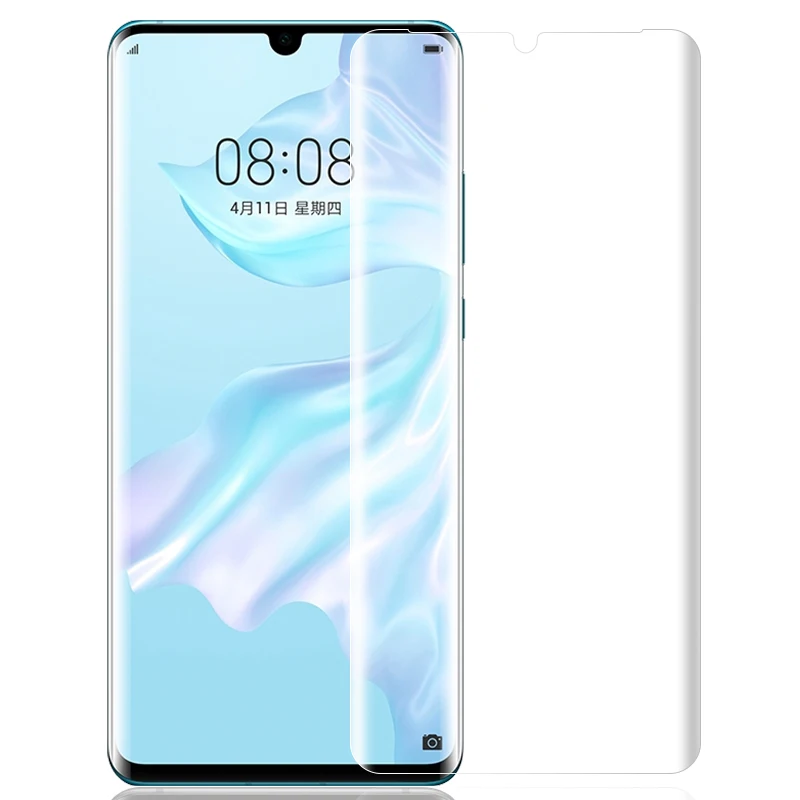 WuKong УФ жидкий клей Защита экрана для Huawei P30 Pro закаленное стекло полное покрытие