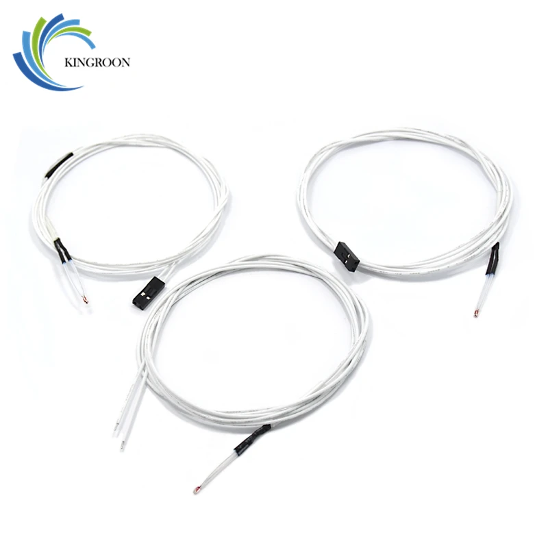 

5pcs/lot 100K ohm NTC 3950 Thermistors Sensors with Cable Dupont Head For Extrusion Part Temperature Terminal 3D Printers Parts