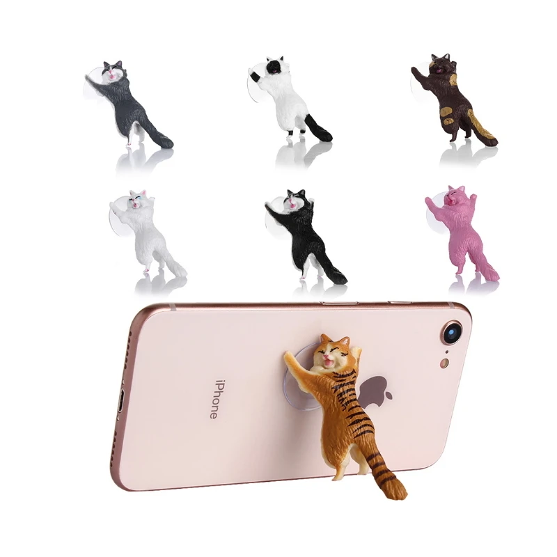 Забавный милый держатель с рисунком кота и животного для iphone Samsung | Электроника