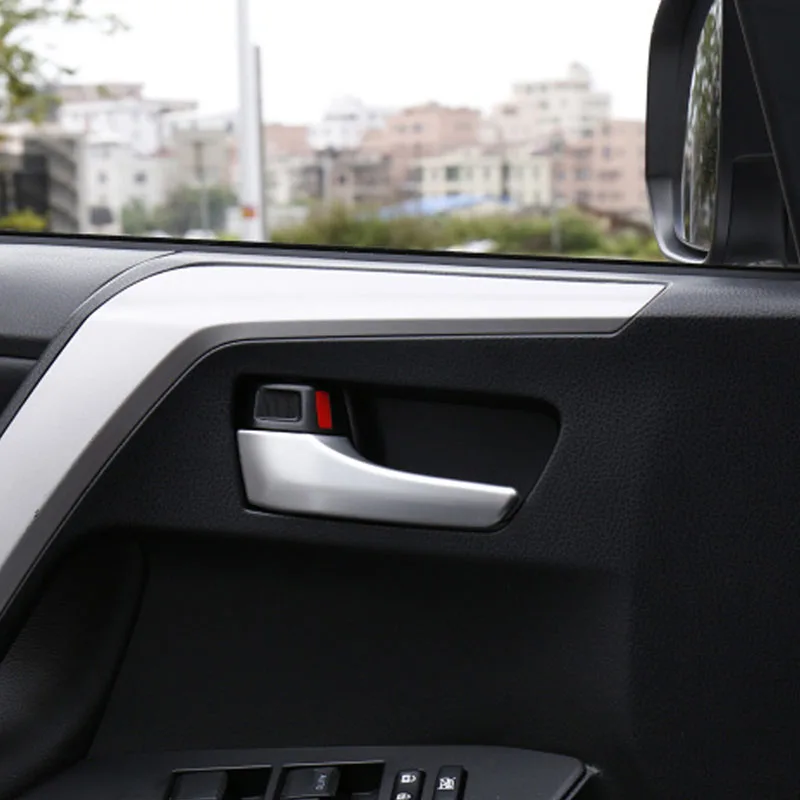 Gelinsi для Toyota RAV4 2014 автостайлинг внутренний Дверная ручка Крышка обрезная рамка