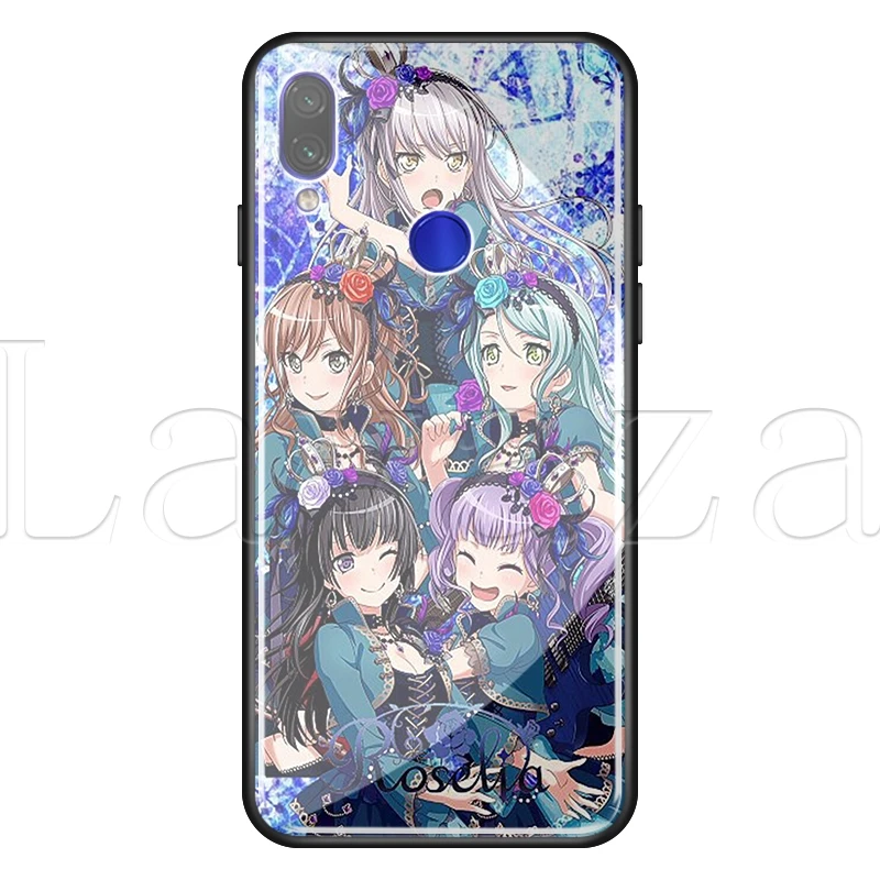 TG1 Lavaza BanG Dream закаленное стекло TPU случай для Redmi Примечание 4X5 6 6A 7 Pocophone F1 - Цвет: TG1