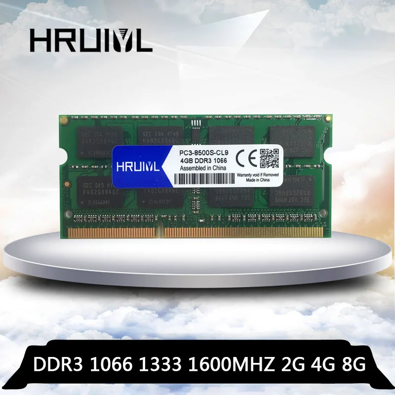 Ноутбук HRUIYL ОЗУ 2 ГБ 4 8 DDR3 1066 1333 1600 МГц DDR3L оперативная память Memoria sdram|Оперативная