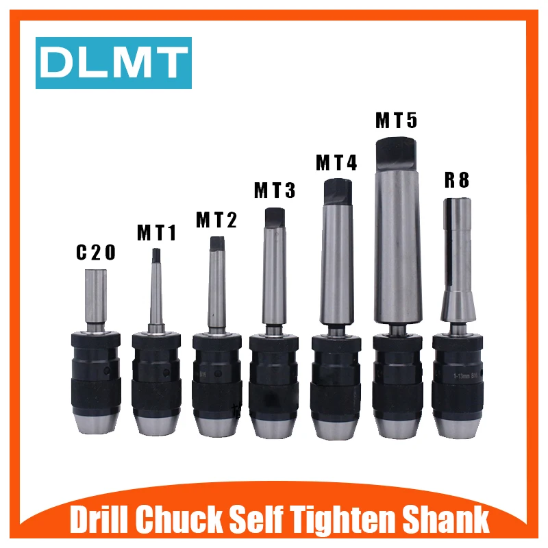 Automatic Locking Chuck 1-13mm 1-16mm B16 B18 and Tapered Rod C20 Machining Center Drilling Machine | Tool Holder