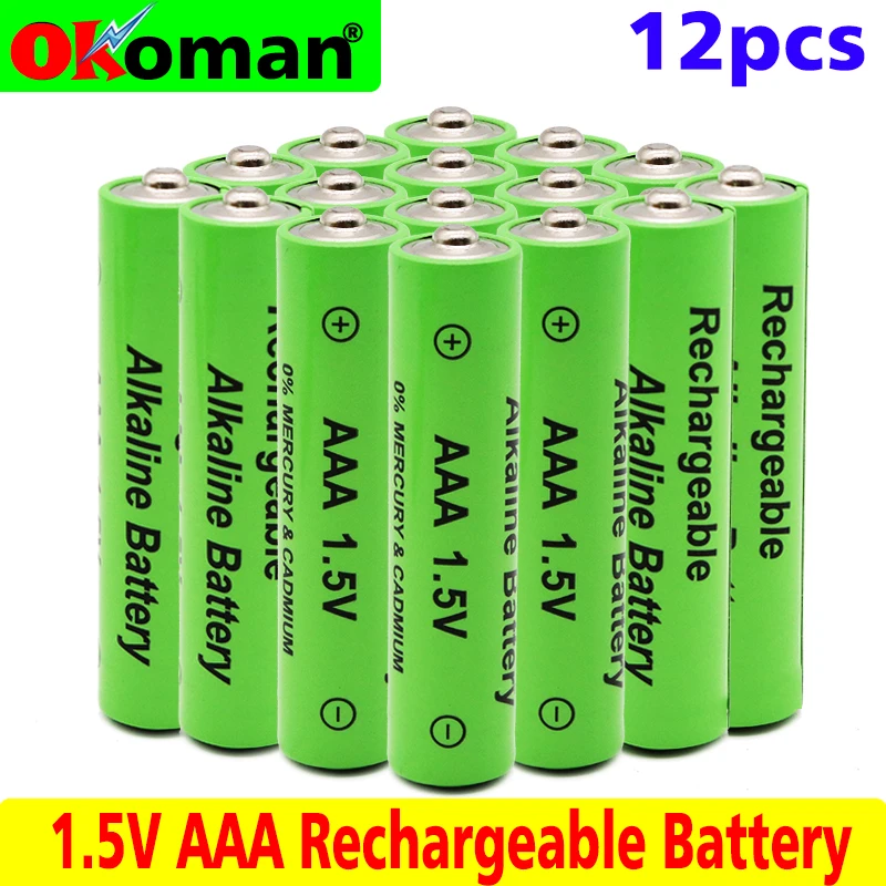 12 шт./лот бренд AAA батарея 2100mah 1,5 V Щелочная AAA аккумуляторная батарея для дистанционного управления игрушечный светильник Batery