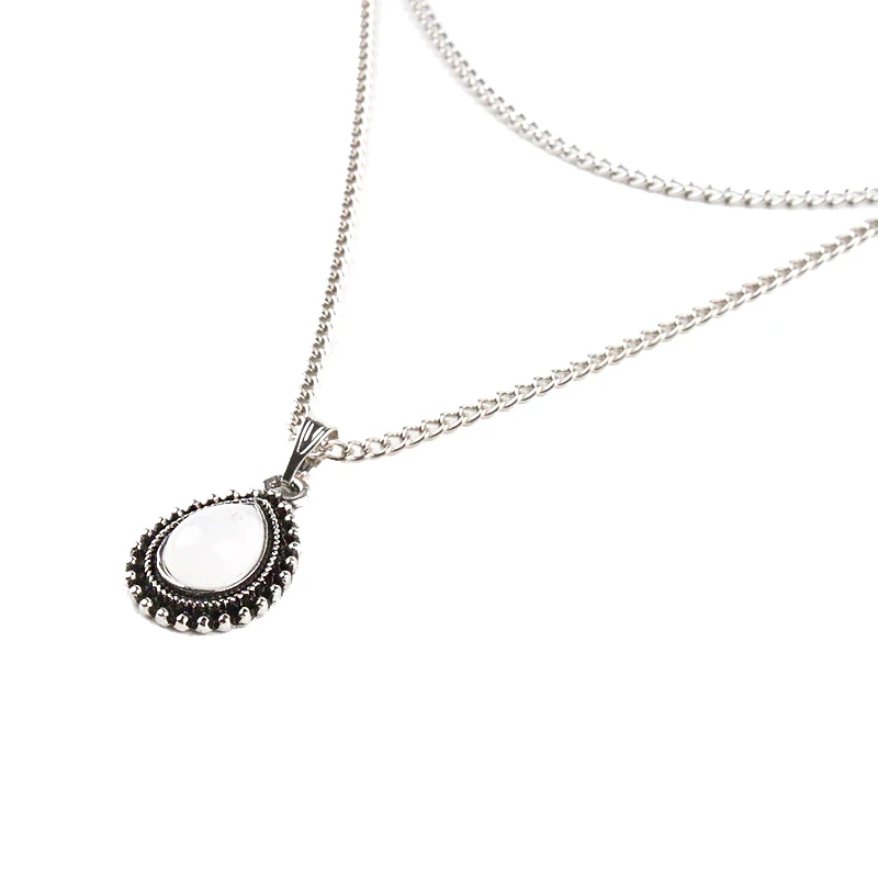 Новое модное ожерелье с двойным Рогом в форме полумесяца стиле бохо ювелирное