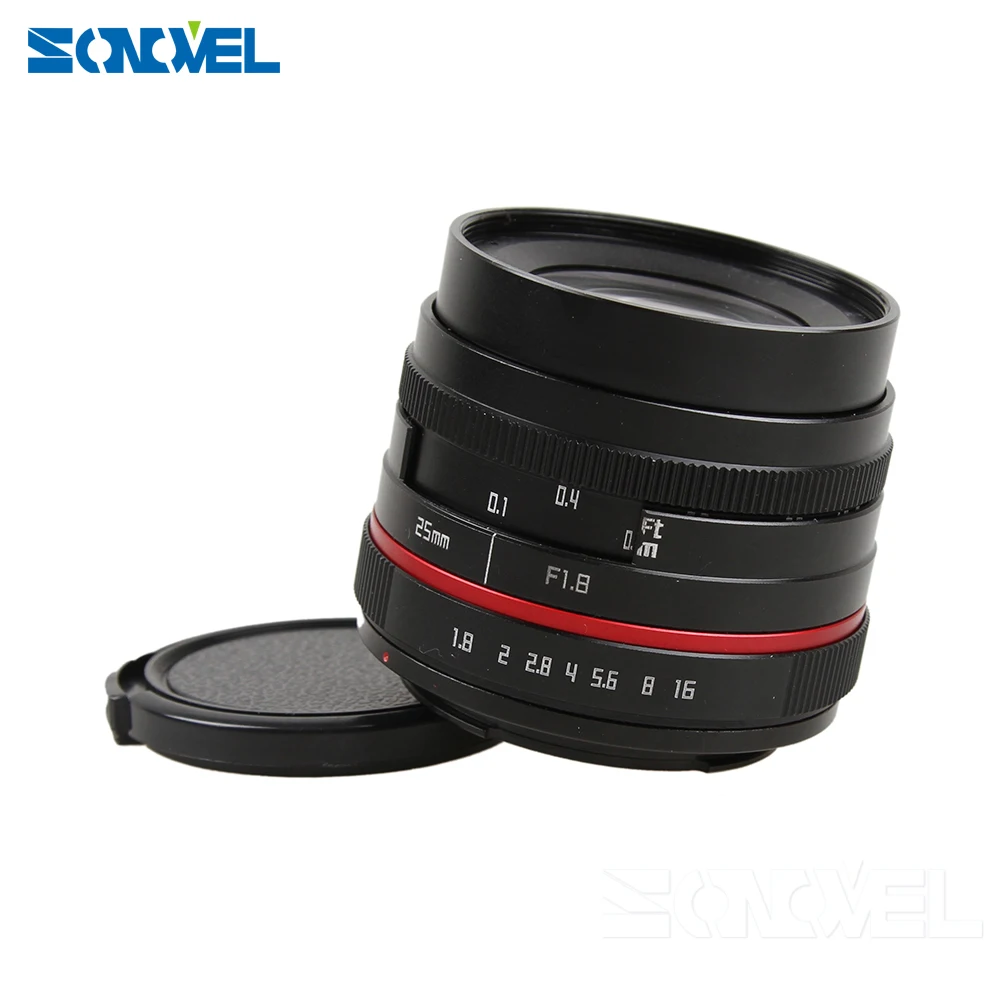 25 мм F1.8 руководство широкоугольный объектив + бленда объектива для Fuji Fujifilm X E2 E1 Pro1