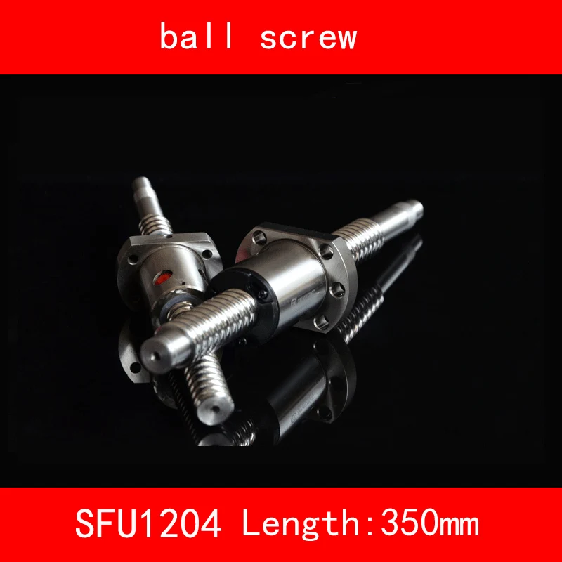 12 мм шариковый винт рулон SFU1204 длина 350 400 + 1204 фланец одна шариковая гайка CNC части