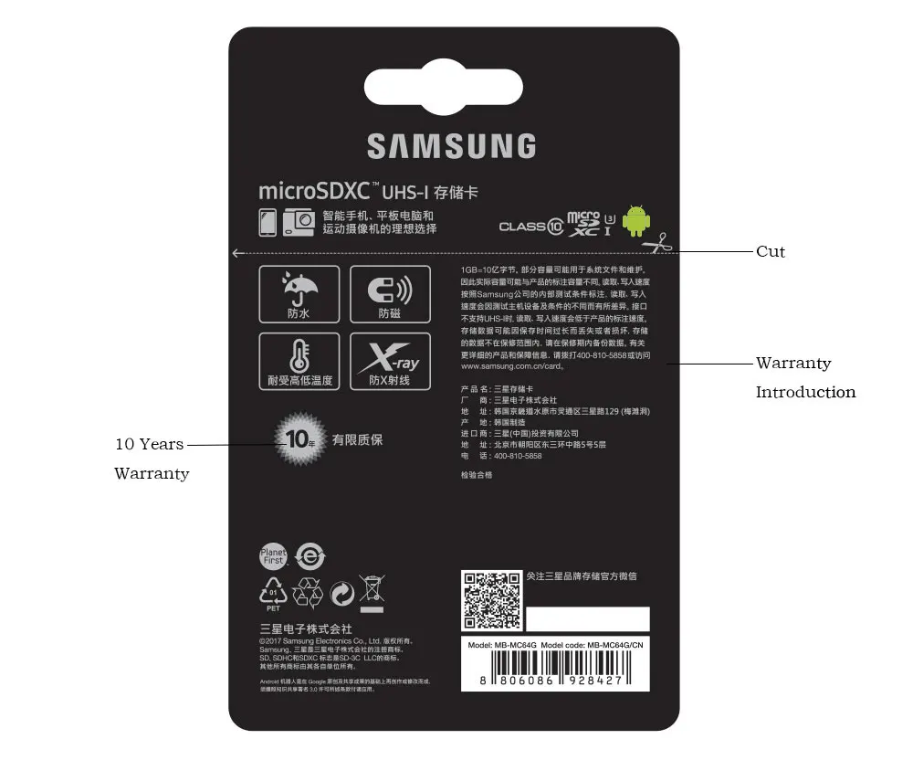 Карта памяти SAMSUNG 256 ГБ Micro SD 32 Гб 64 Гб 128 ГБ SDHC SDXC класс EVO+ EVO класс 10 C10 UHS TF Транс флэш Cartao De Memoia 16g
