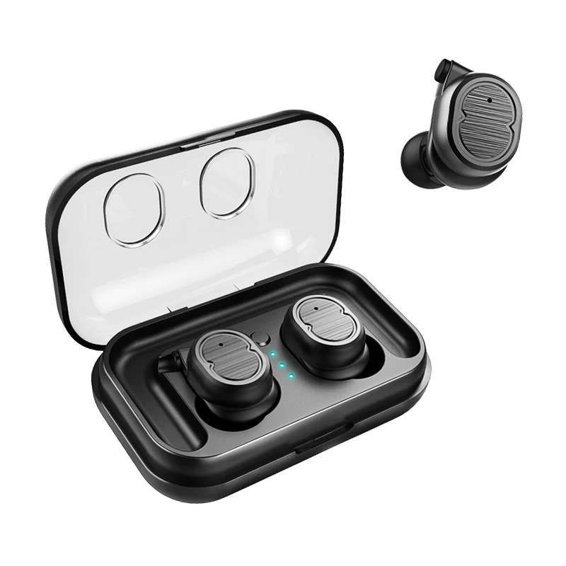 TWS Bluetooth наушники, беспроводные Bluetooth 5,0 наушники, спортивные наушники, стерео бас гарнитура с двойным микрофоном для Iphone, Android