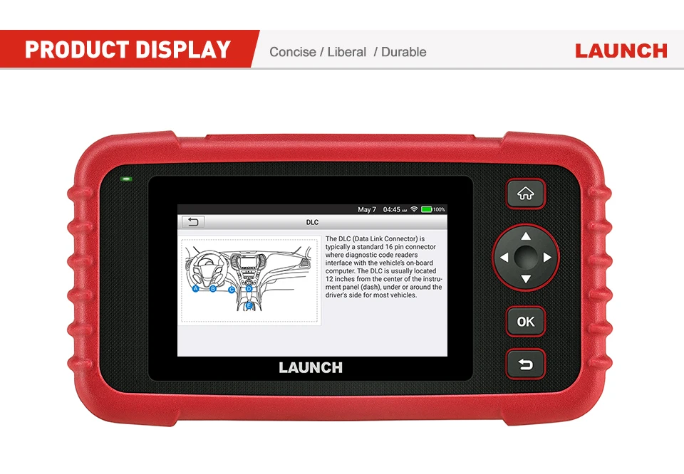 Launch X431 CRP123X CRP123 X Автоматический считыватель кодов OBD2 сканер OBDII диагностический инструмент ENG AT ABS SRS launch сканер автомобильный инструмент