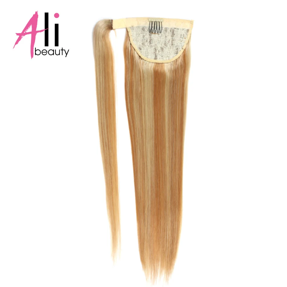 Ali-beauty человеческие волосы конский хвост 1" 60 г 18" 80 г 2" 100 г 24" 120 г обертывание вокруг конского хвоста Remy человеческие волосы для наращивания