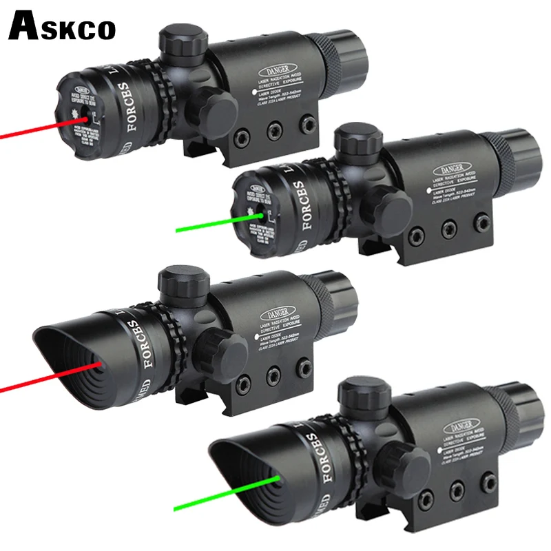 Тактическая Красная Зеленая точечная Лазерная винтовка с креплением 11 мм и 20