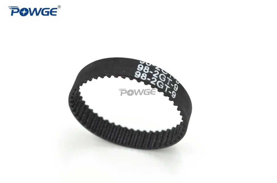 POWGE 10 шт. 2GT ремень синхронизации Длина шага 98 102 110 112 120 ширина 3/6/9 мм зубы 49 51 55 56 60 замкнутому циклу GT2 ремень