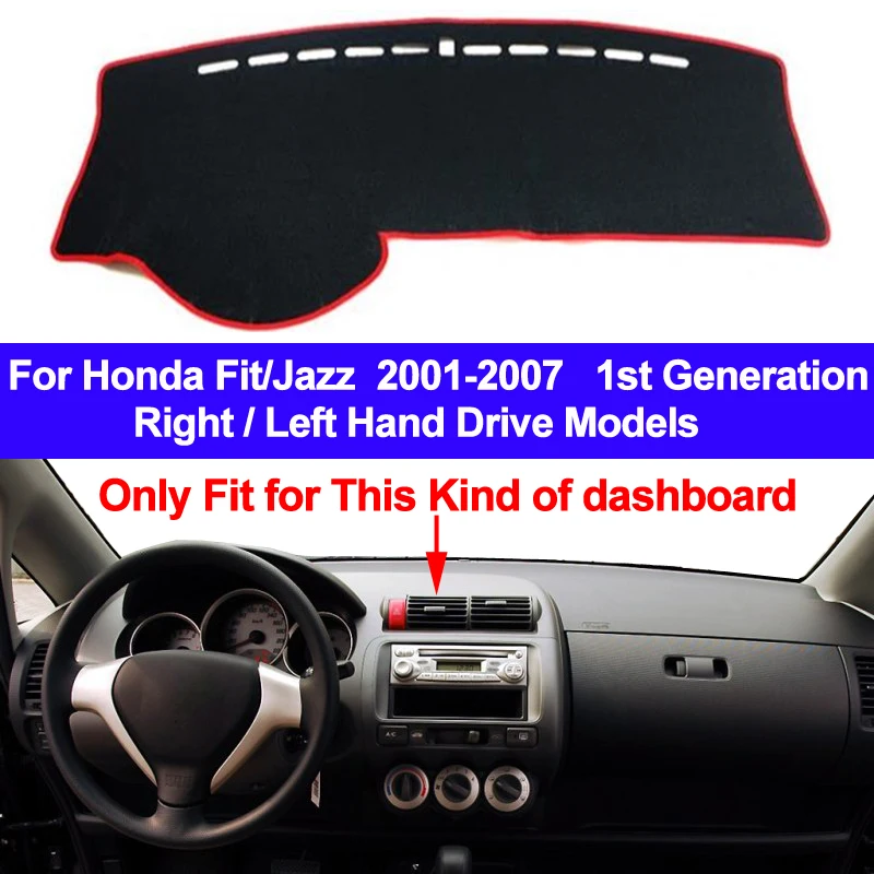 Фото Чехол для приборной панели автомобиля коврик подушка Honda Fit Jazz 2001 2002 2003 2004 2005 2006 2007