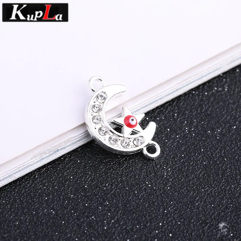 16 шт./лот шармы с металлическим сглаза аксессуары DIY Модные Классические Подвески