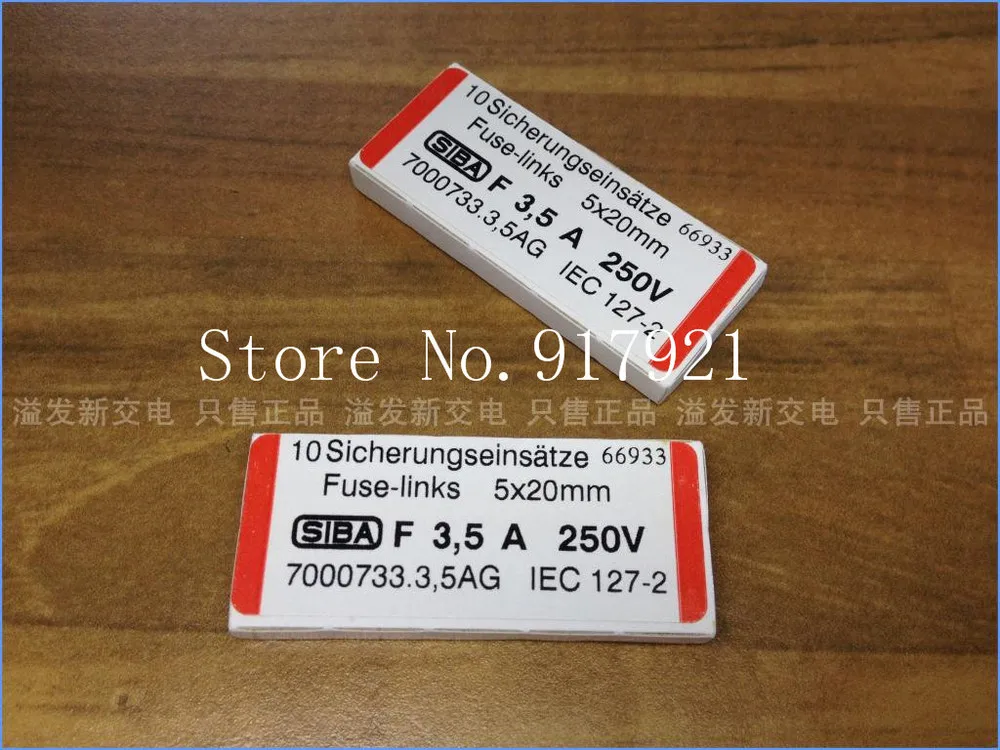 [ZOB] оригинальная трубка Предохранителя SIBA F3.5A H250V Deguoxiba 7000733 5X20-50 шт./лот |