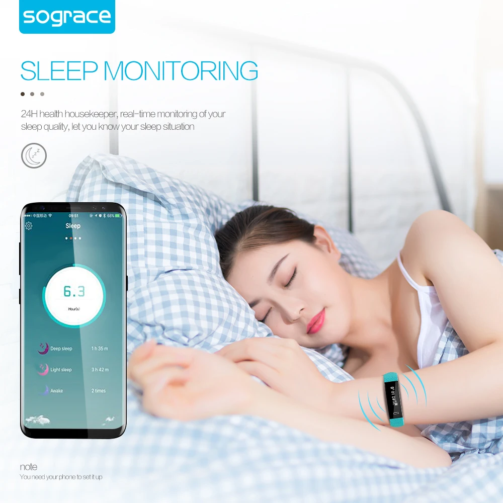 Умный браслет Спорт Фитнес трекер Smart Браслет сна мониторинга качества подходит