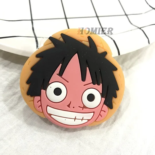 Luffy Универсальный кронштейн-подставка для телефона, расширяющаяся подставка, растягивающийся держатель для телефона, милая мультяшная подставка для iphone 6 7 8 X XS - Цвет: Luffy