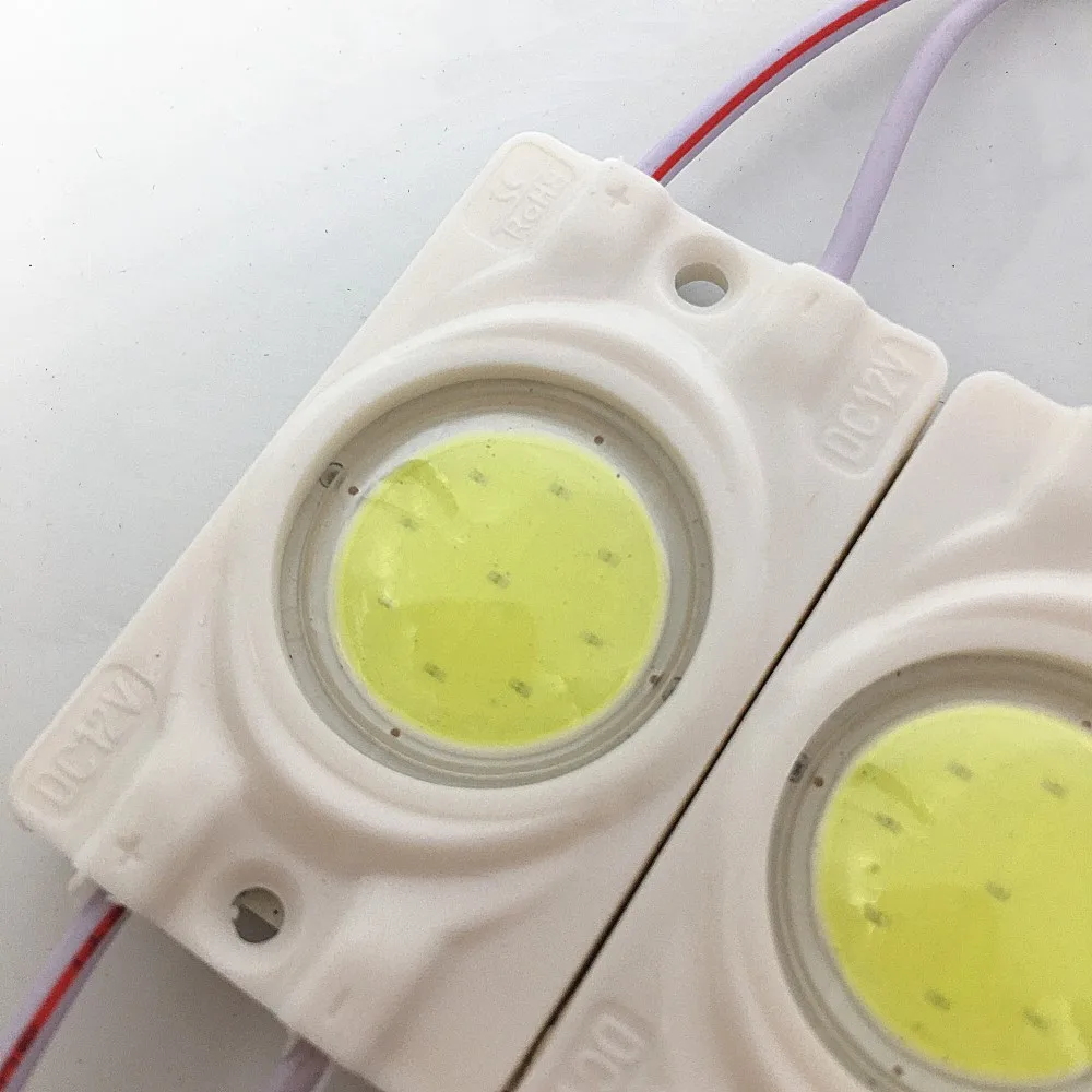 LED Module 2.4W COB backlightfor Advertisement Design Modules Super Bright Lighting DC12V waterproof 20pcs/lot warm /white | Освещение