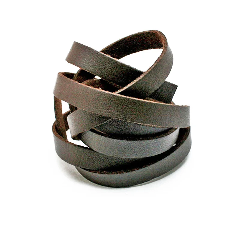 Темно коричневый 1 м 8 мм плоский искусственный замшевый Корейский Бархатный