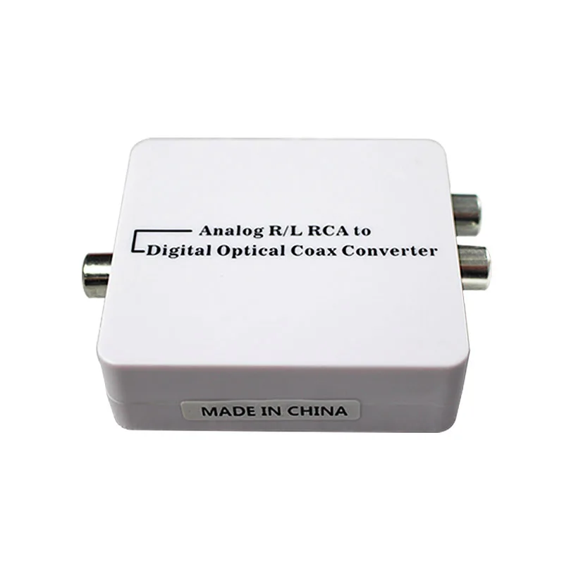 Переходник аналогового и цифрового аудио от R/L RCA до коаксиального или Toslink