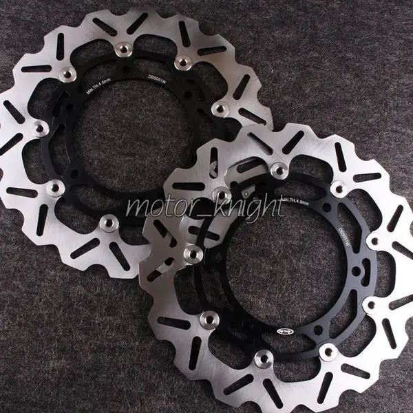 Передние дисковые тормозные роторы для Kawasaki Ninja 250 R 2008-2011 ZX250 08-11 Black | Автомобили и