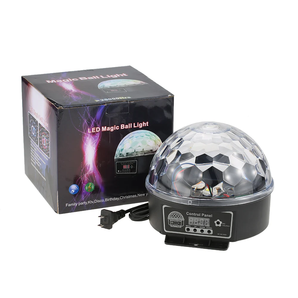 

dj moving head laser disco light Digital LED RGB Crystal Magic Ball Effect Light DMX 512 Disco DJ Stage Lighting US Plug