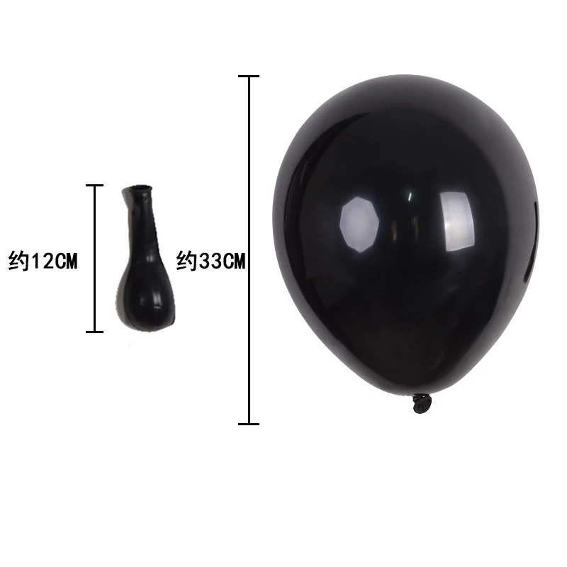 black balloons group gold Tassel birthday party decorations kids | Дом и сад