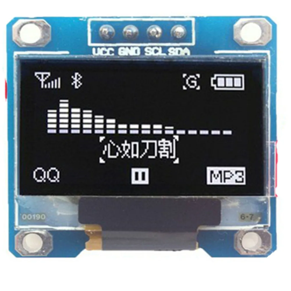 Светодиодный модуль с ЖК-дисплеем 128X64 OLED 10 шт. белый для arduino 0 96 &quot I2C IIC SPI новый