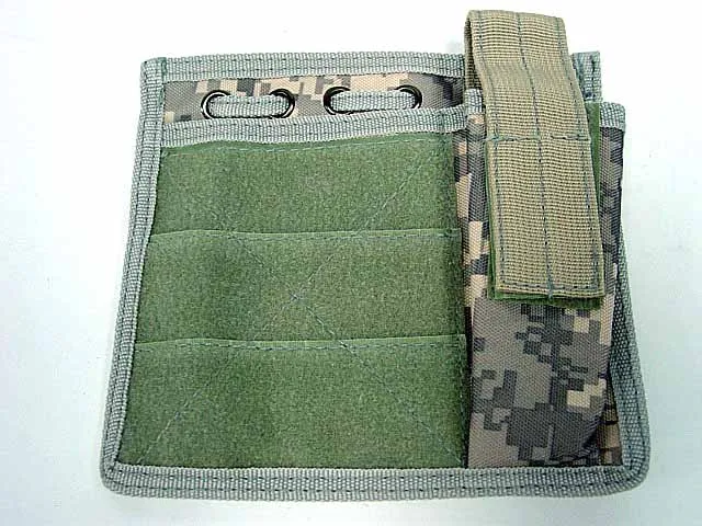 ACU США страйкбол военный Molle Milspec MOD Карта фонарь Админ Чехол черный - Цвет: ACU