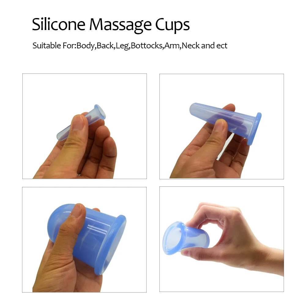 

5pcs Anti Cellulite Cup With Cellulite Massager Vacuum Cup Body Massage Roller Suction Cups Cup Therapy Set Pain Relief