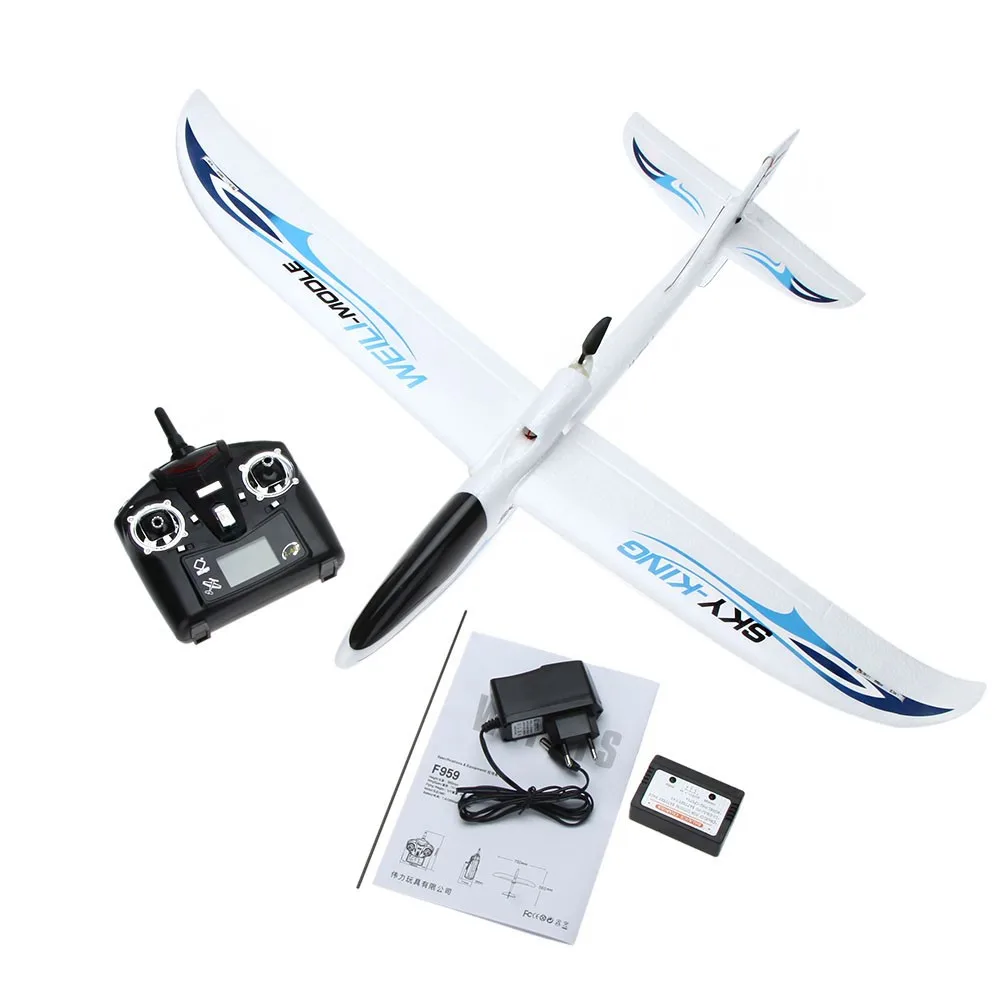 Wltoys F959 Sky короля 3CH RC самолет Push скоростной планер фиксированной крыла самолета RTF