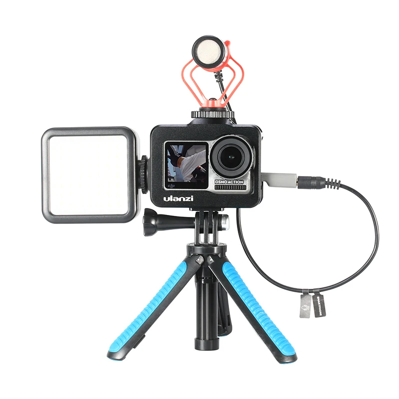 Ulanzi OA 1 металлический чехол для Dji Osmo Action Vlog с холодным башмаком микрофона со