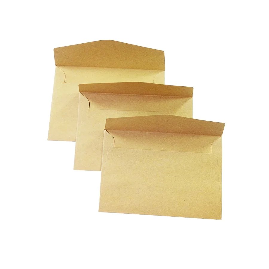 

100PCS/lot New Cute Vintage Kraft paper envelope 160*110mm wedding gift envelopes Window card envelope