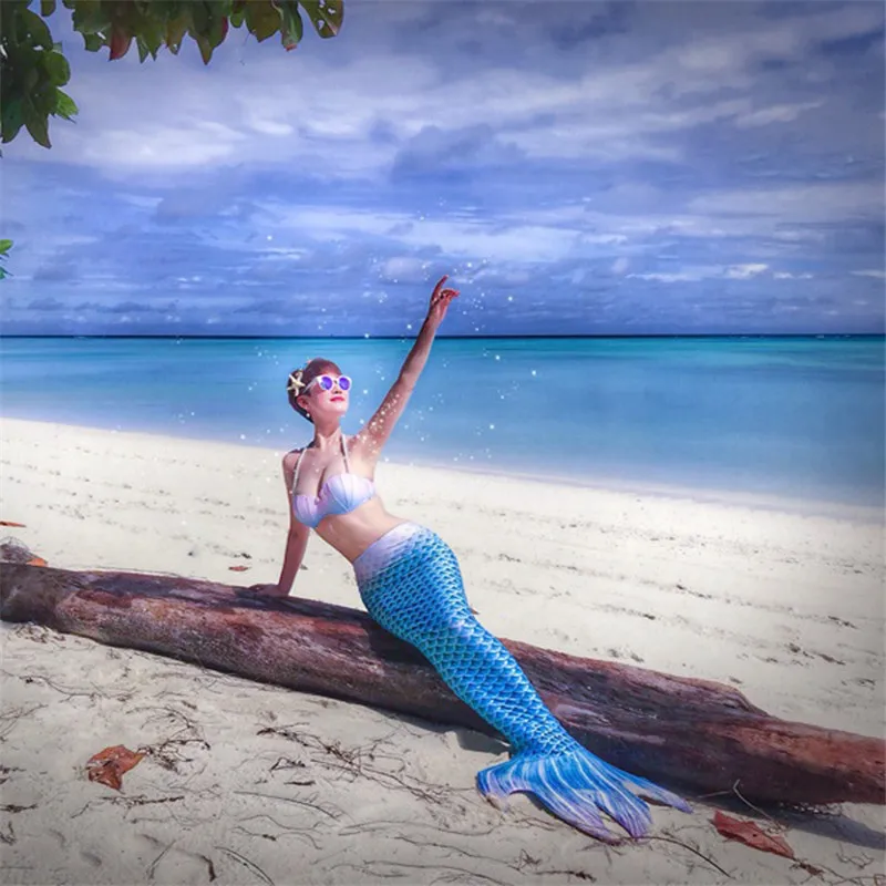 Женские купальник хвост русалки взрослые купальники для плавания до щиколотки